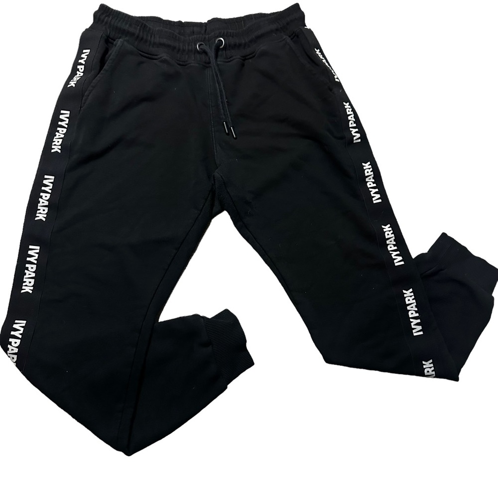 CCO ‼️ RARE Ivy Park Joggers Sweatpants Tapered Black large